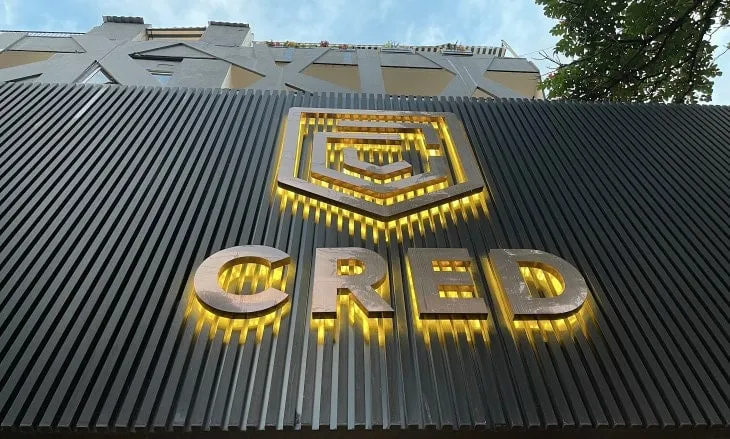 Indian fintech CRED sign